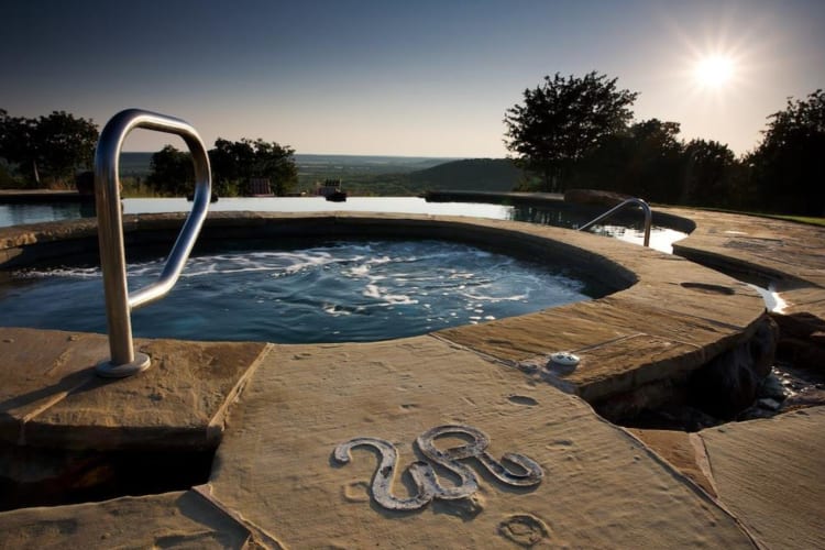 Hot tub & view